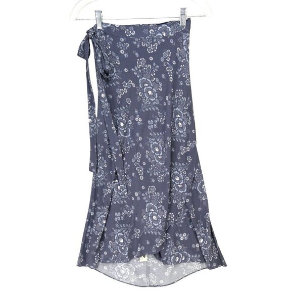 Madewell Wrap Midi Skirt Size 6 Floral Boho Cottage ($108)‎ - Picture 11 of 14